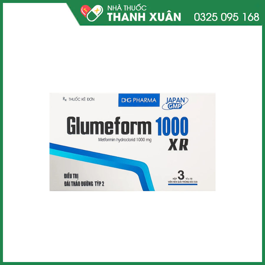 Glumeform 1000 XR thuốc điều trị đái tháo đường týp 2